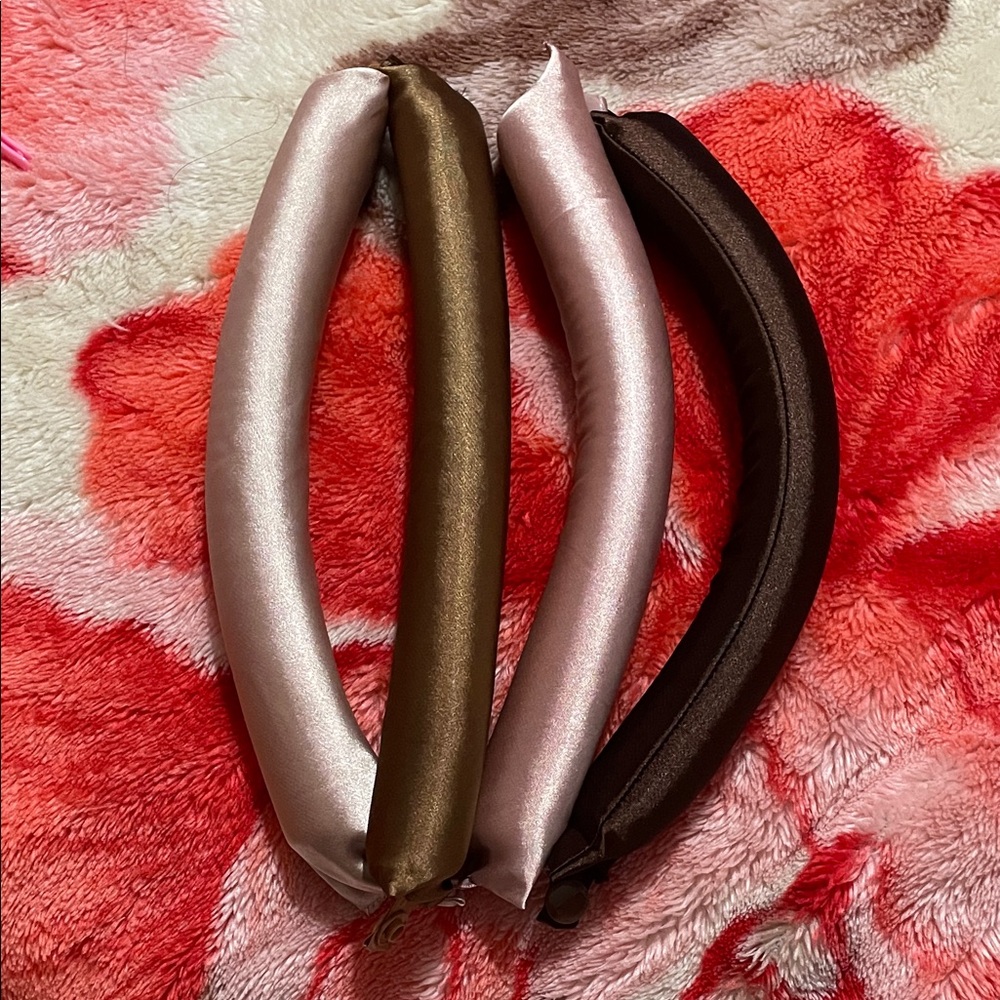 Kitsch Satin Heatless Curling Rod- Jumbo Flexi Rod, Heatless Hair Curler 4pcs